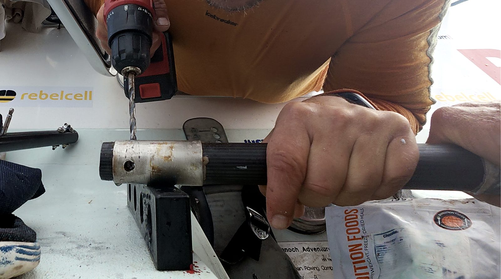 Drilling during repair